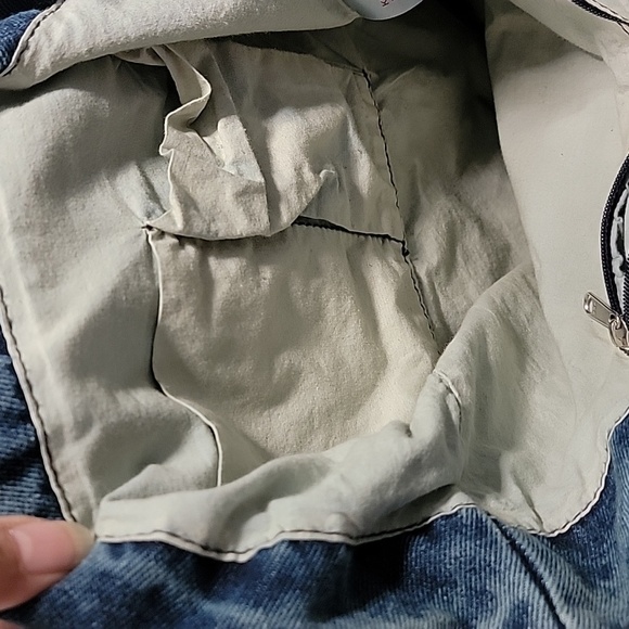 BDG Logo Washed Denim Tote Bag, Gently Used Condition - Picture 6 of 11